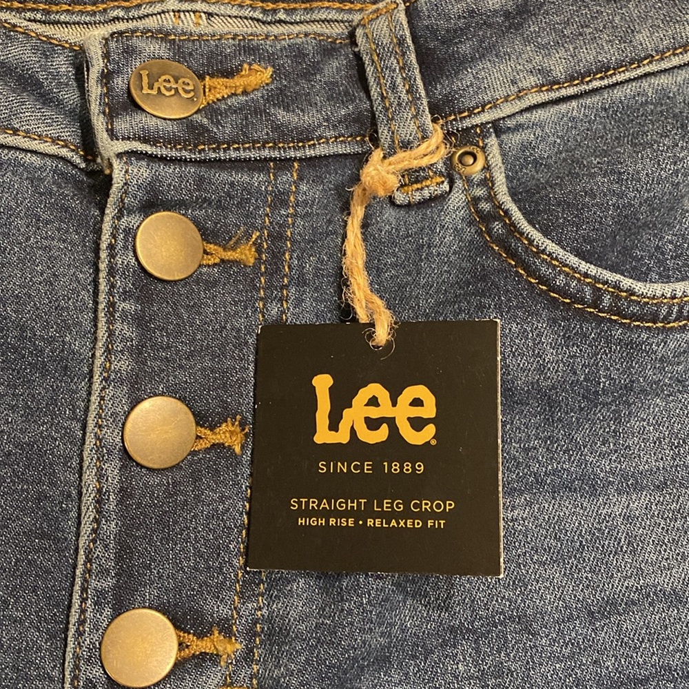 Lee SZ 12 High Rise Cropped Boot Cut Denim Jeans New D5 - Picture 6 of 15